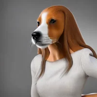 Woman Dog