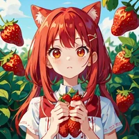 Strawberry Cat Girl