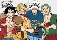 Luffy Zoro Sanji Law