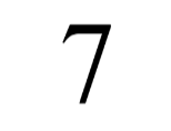 This is the number 7