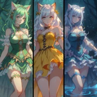 Elemental Cat Girls