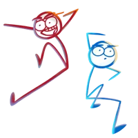 Red and Blue