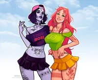 Raven and Starfire