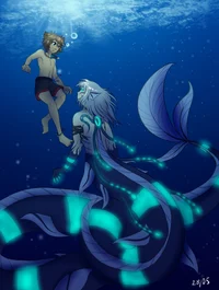 Merman Sora and Riku