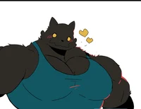 Buff Cat Roommate