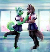 Furry high school