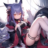 Sad kitsune daughter