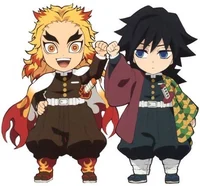 Rengoku and Giyuu