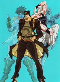 Jotaro and Polnareff