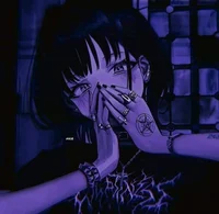 Goth girl rose