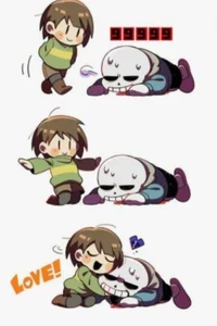 Chara and sans
