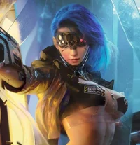Cyberpunk Cop Woman