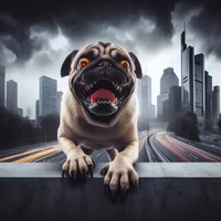 Evil pug