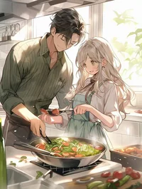 Cooking with Husband
