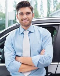 Car dealership man