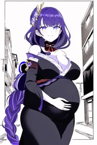 Pregnant Raiden Shog