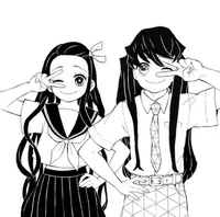 Muichiro y Nezuko