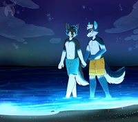 Furry beach party