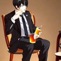 ramdom man at  a bar