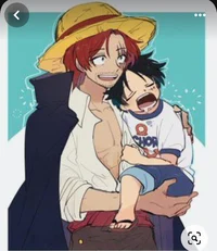 Shanks y Luffy