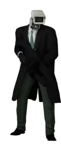 Green cyan cameraman