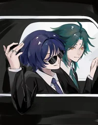 Scaramouche and Xiao