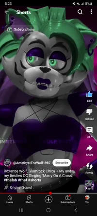 Amethyst the wolf