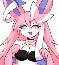 Anthro Sylveon Lady