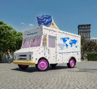 The ice cream truck 