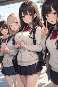 Girl friends group 