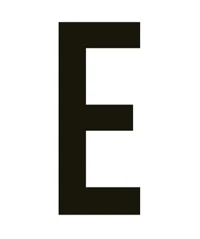 the letter E