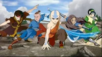 Aang and the group 