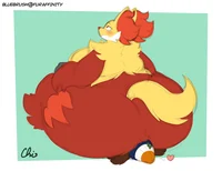 Delphox obesa