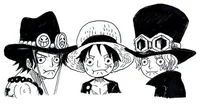 Ace Sabo y Luffy