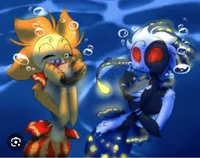 Mermaid sun and moon