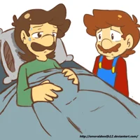 Luigi giving birth