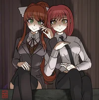 Monika and Makima 