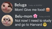 Beluga and belu-mom