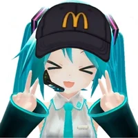 Miku at mc donalds