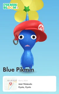 Blue Pikmin Mario