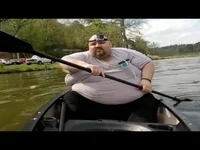 Fat guy canoe
