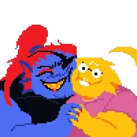 Alphys and Undyne