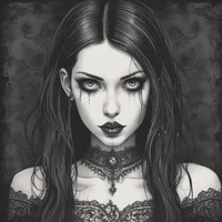 Goth Receptionist 