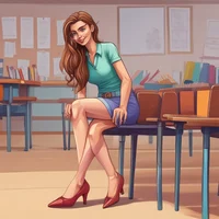 Female Teacher Heels
