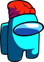 cyan among us plush