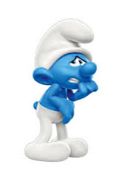 Scaredy smurf