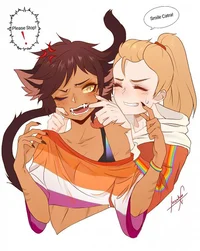 Adora and Catra 