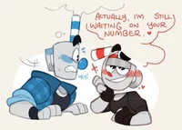 Cuphead and Mugman