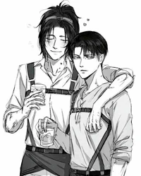 3AOT Hange and Levi