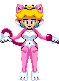Princess peach cat